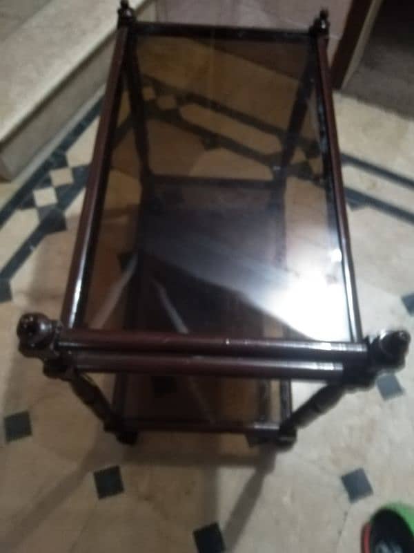 tea trolly. made with pure wood tali 4