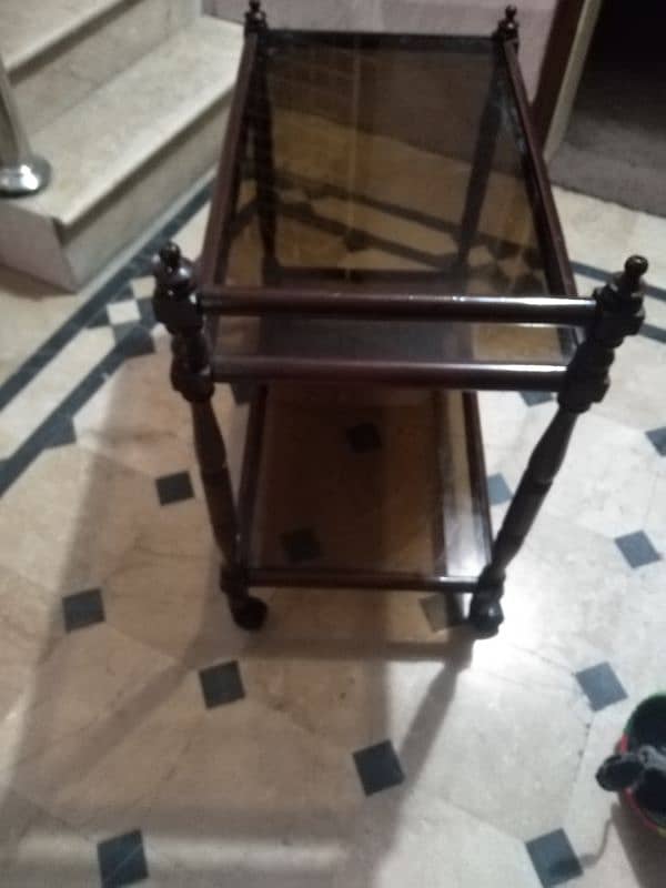 tea trolly. made with pure wood tali 5