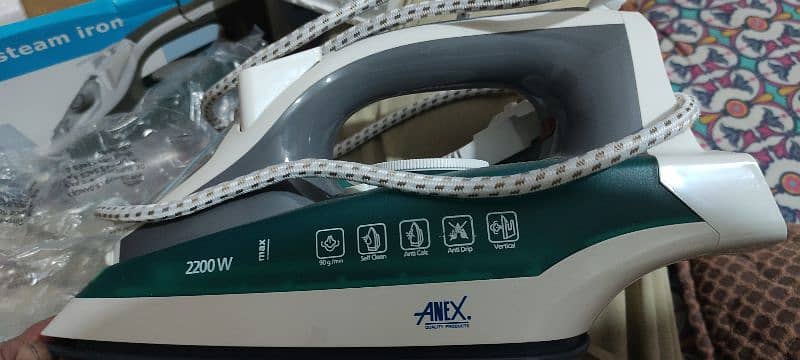 Anex deluxe steam iron new 0