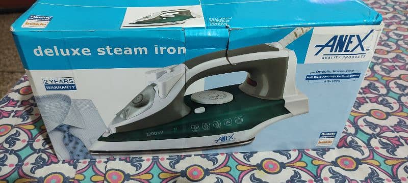 Anex deluxe steam iron new 1