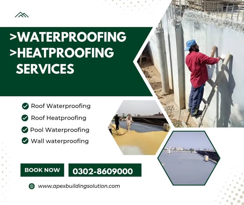 Bathroom Leakage, Seepage. Roof Waterproofing, Roof Heat Proofing 3