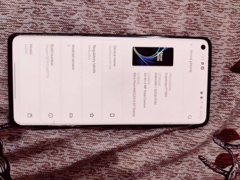 OnePlus 8  model used condition 9/10 condition 5