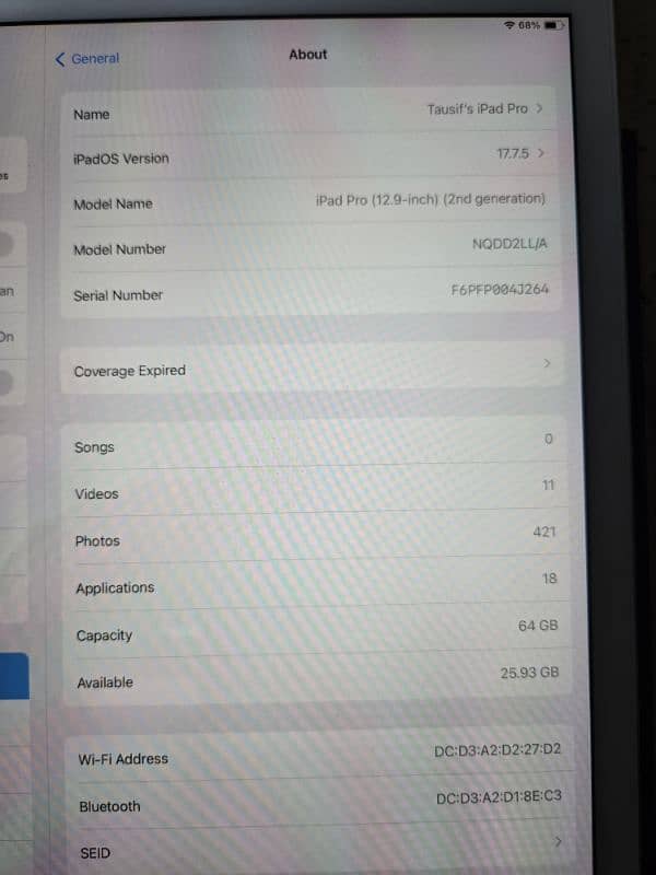 Apple iPad PRO 12.9 inch Second Generation 1