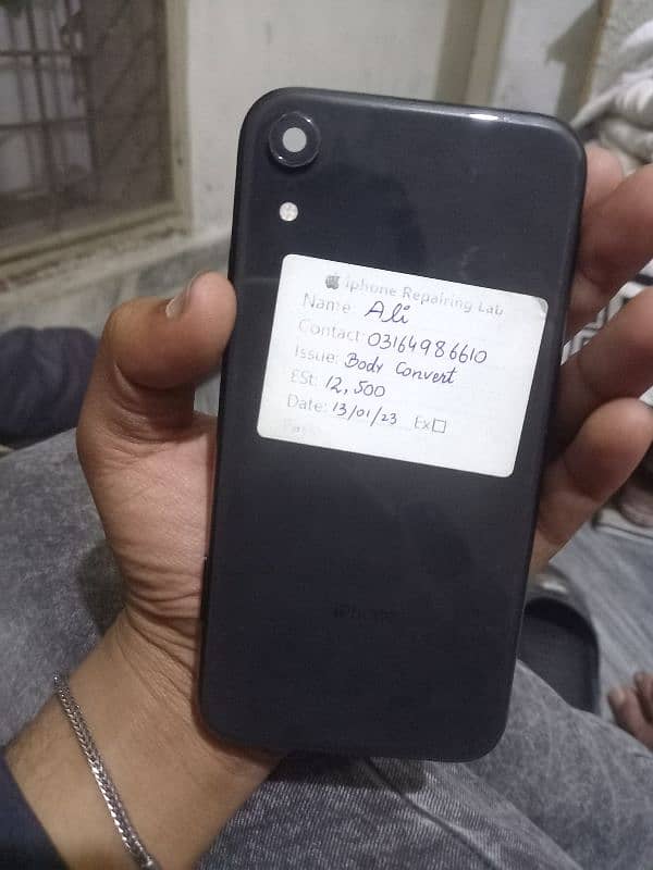 iphone xr original back with body frame 0