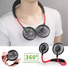 Rechargeable neck fan for kitchen