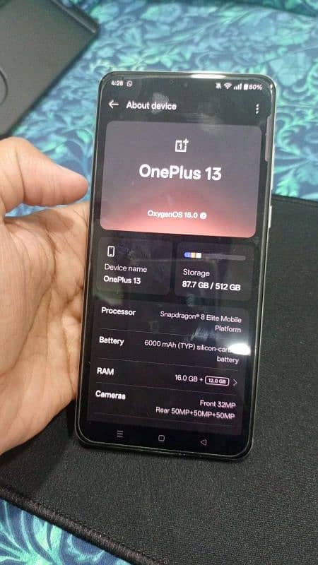 Oneplus 13 16GB RAM 512GB Memory Indian Variant 0