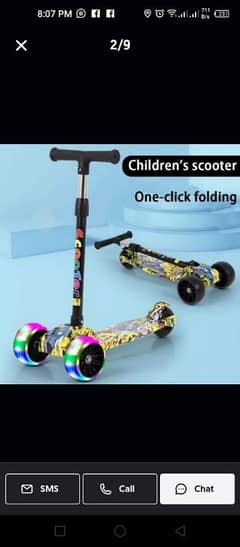 Scooter  Dual front wheel imported quality light and music built-in