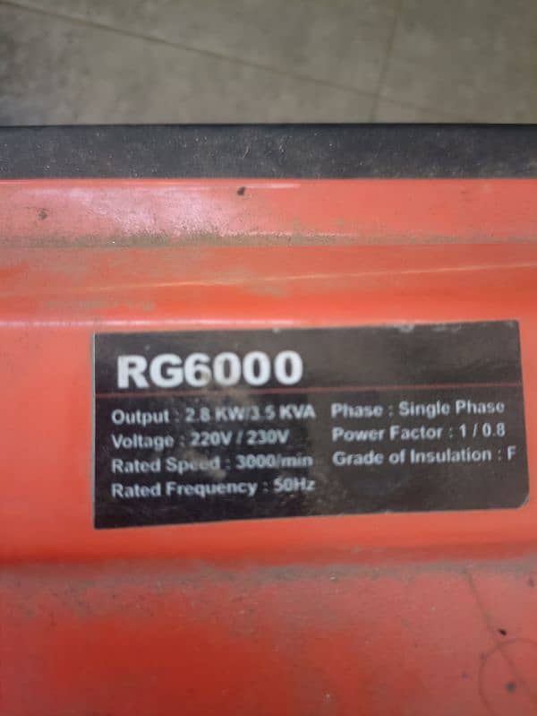 Jascon 3.5 KVA Generator RG-6000 1