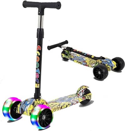 Scooter  Dual front wheel imported quality light and music built-in