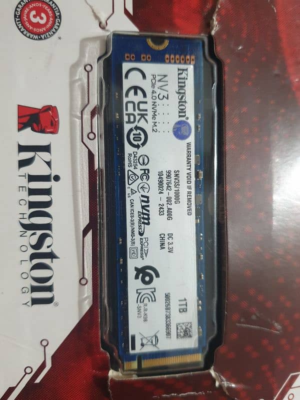 Kingston 1tb ssd And Amaze ssd enclosure (new) 1
