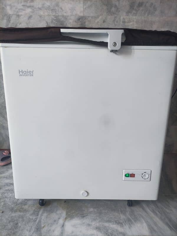 Haier Inverter Chest Freezer-HDF-245 INV WHITE-(Used) For Sale 2