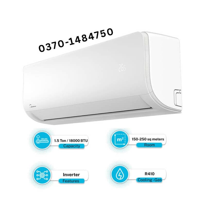 Midea 1.5 Ton inverter AC,T3 Air Conditioner extreme 1.5 ton Split AC 2