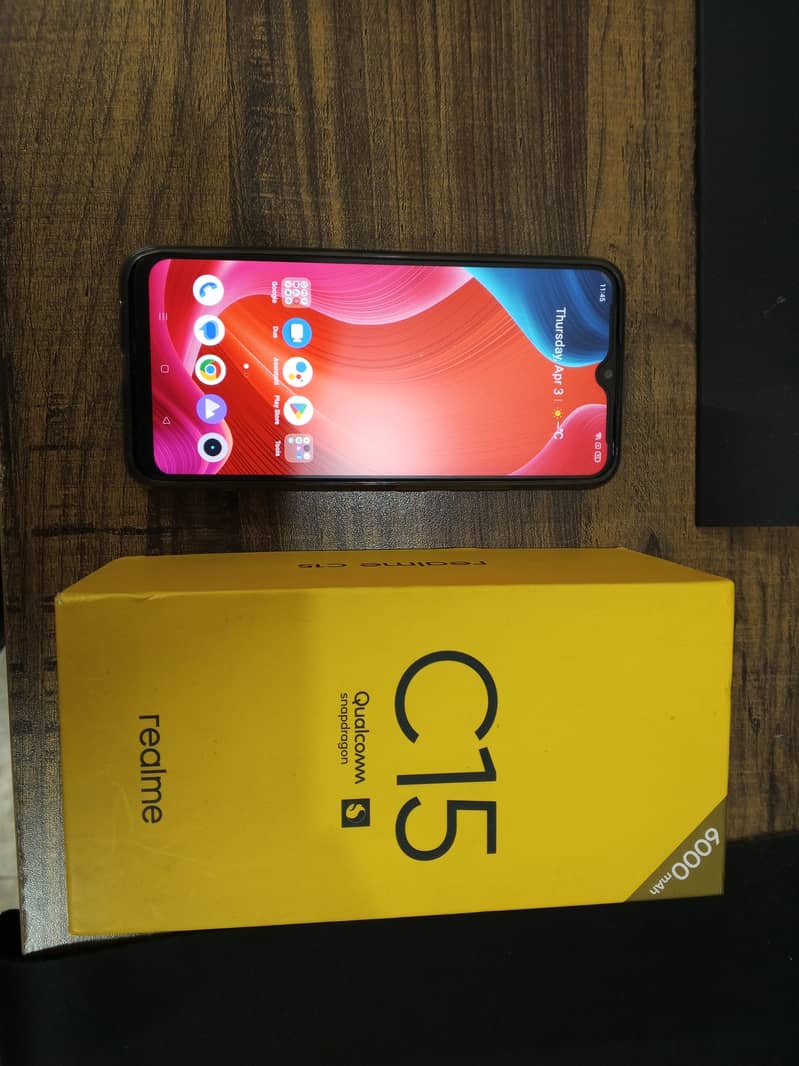 Realme C15 Qualcomm Snapdragon Edition with Box, 1st Hand used 0