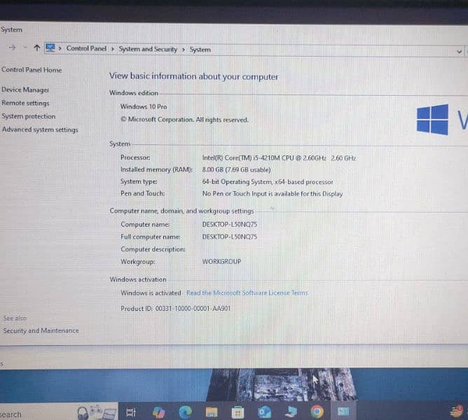 Lenovo Thinkpad core i5 5th gen 1
