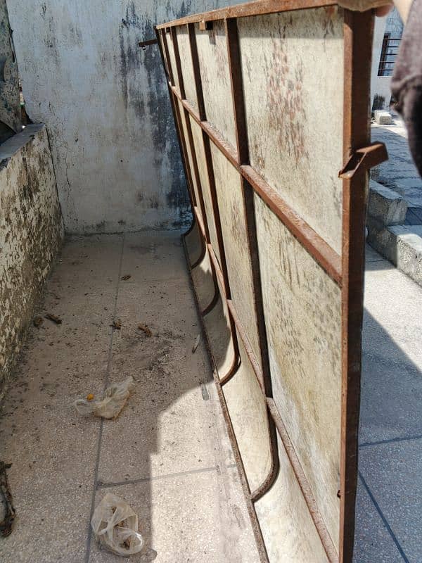 fiber shade in metal frame 1