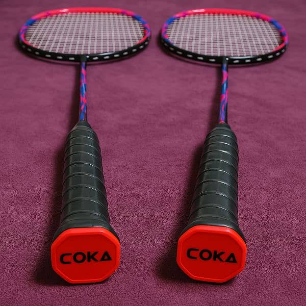Coka Sports C-72 Badminton Rackets Set of 2 with Premium Cover 3