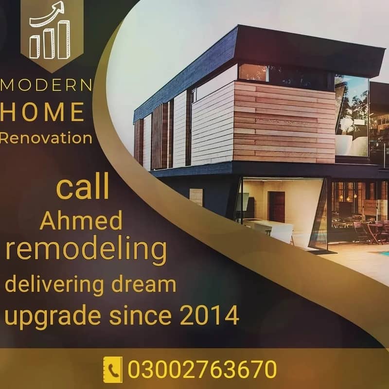 House Construction, Interior Design, Paintwork & Marble Tile Work 1