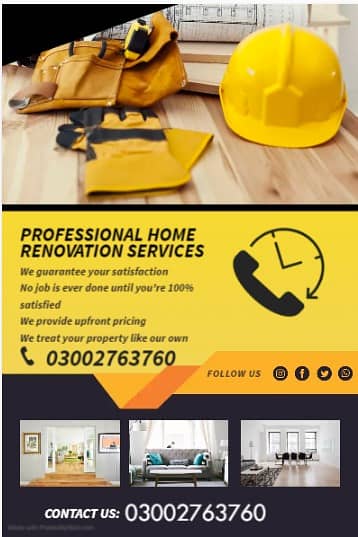 House Construction, Interior Design, Paintwork & Marble Tile Work 2