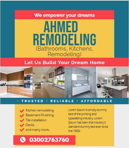 House Construction, Interior Design, Paintwork & Marble Tile Work 3