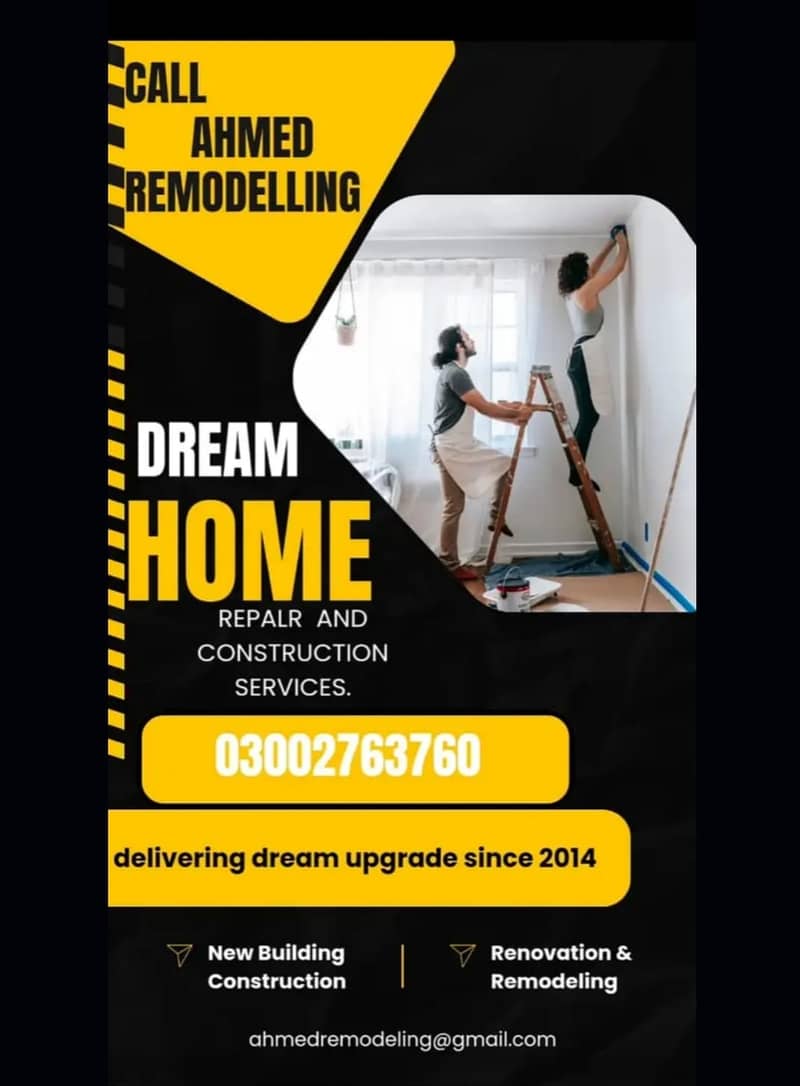 House Construction, Interior Design, Paintwork & Marble Tile Work 9