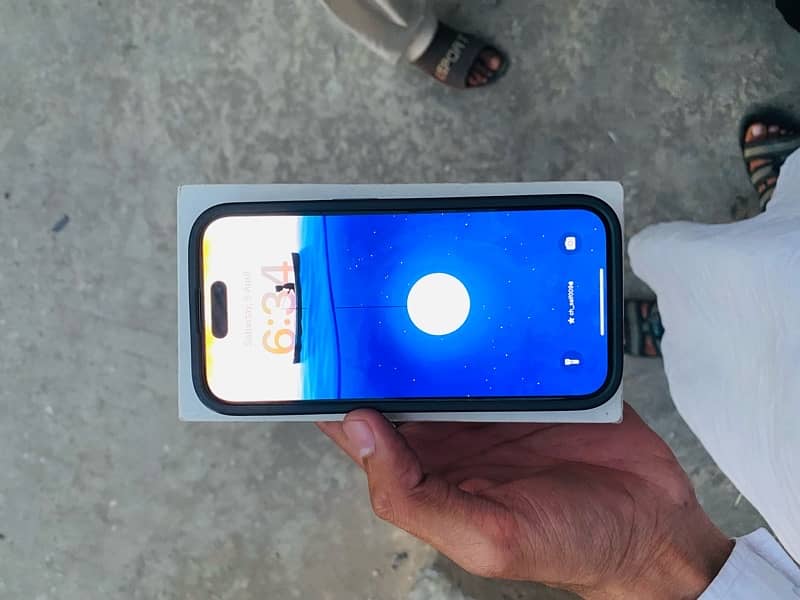 Iphone 15 Pro JV 128gb  with box Natural Titanium Exchange possible 2