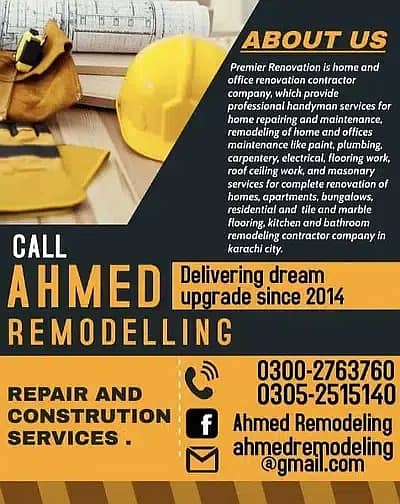 Marble Tile Work | Carpentry | Roof ceiling Work | Plumbing Work 2