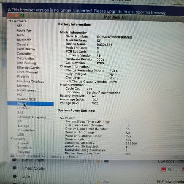 MacBook air 13 inch early 2015 core i7 2.2 Ghz 256gb SSD 8gb RAM 5