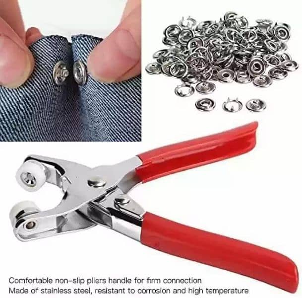Tich Buttons Hand Machine With Free 50 pairs of Tich Buttons 3