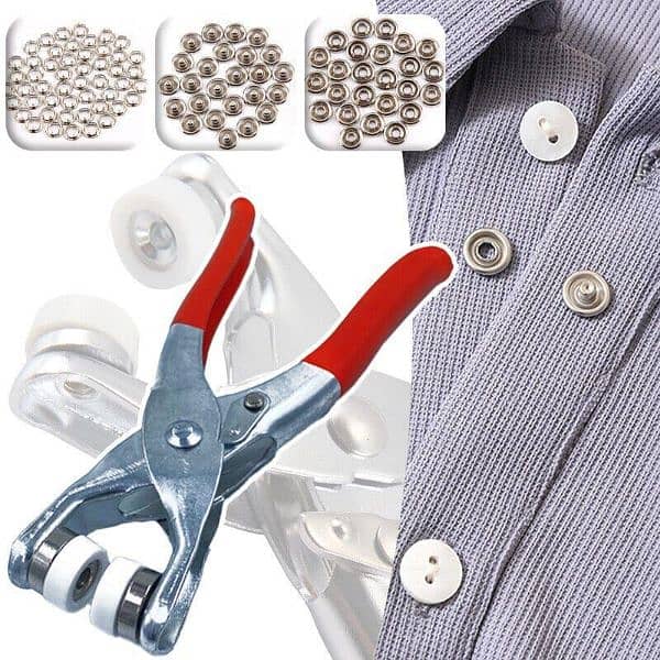 Tich Buttons Hand Machine With Free 50 pairs of Tich Buttons 7