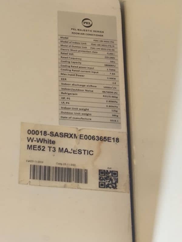 PEL MAJESTIC SERIES (PSAC-18K MES2 (T3 compressor ke sath)) 5