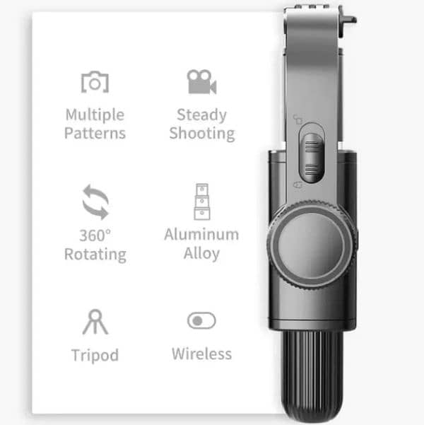 L08 Tripod Handheld Gimbal Stabilizer Mobile Selfie Stick 2