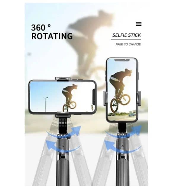 L08 Tripod Handheld Gimbal Stabilizer Mobile Selfie Stick 3