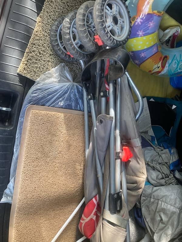 stroller with other things 0