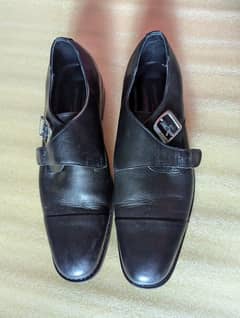 Ambassador by Bata Black Leather Shoes