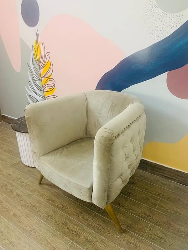 Two separate sofas with center table 0