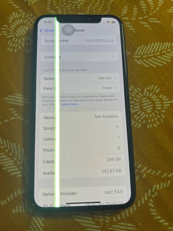 iphone X 256 gb pta approved 1