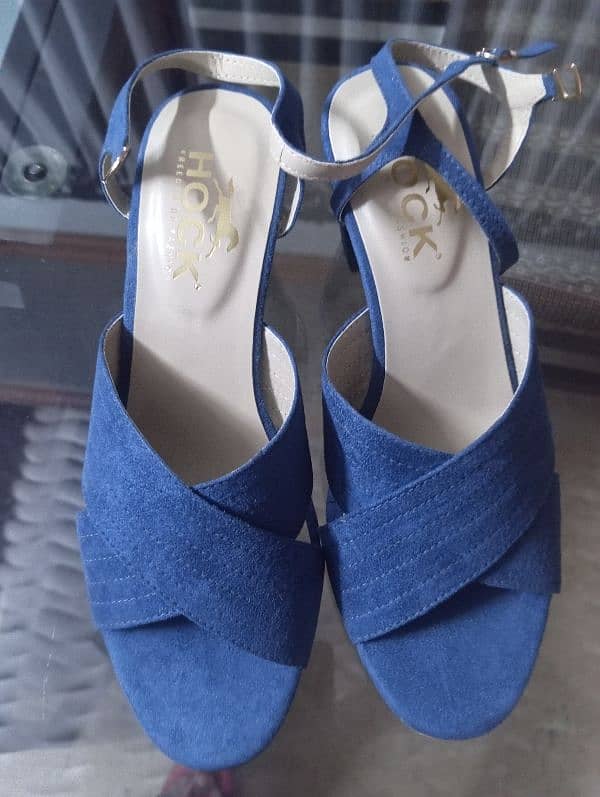imported court shoes and hock shoes teal blue heels 1
