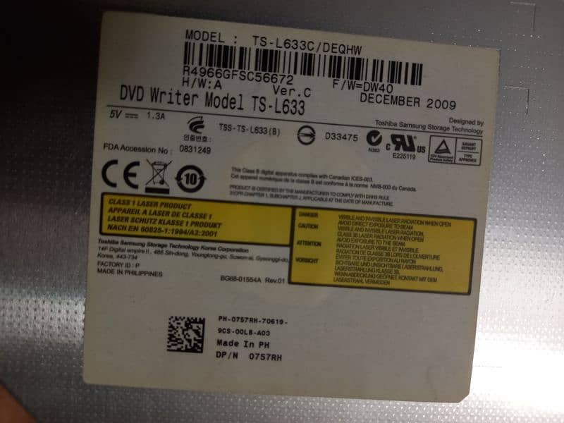 Toshiba Original DVD Rewritable TS-L633 2