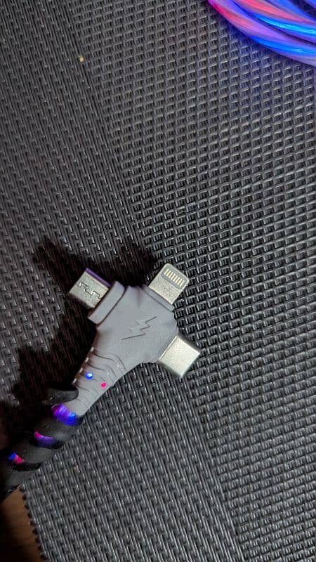 3 in 1 Usb lightning cable imported 2.5 mtrs 1