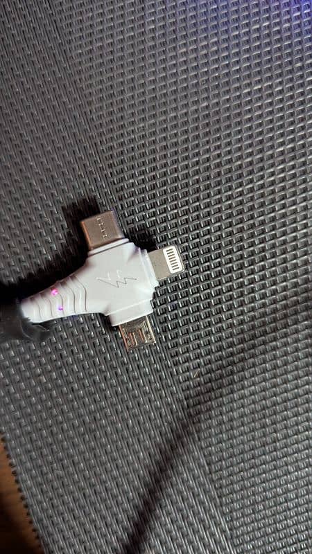 3 in 1 Usb lightning cable imported 2.5 mtrs 2