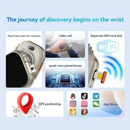 4G Smart Watch With Camera And Sim 5