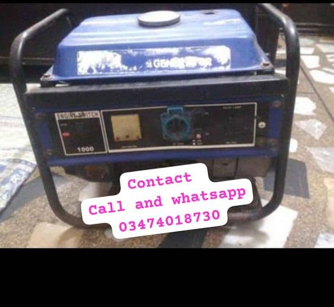 1000, watt Generator home used location Lahore 0