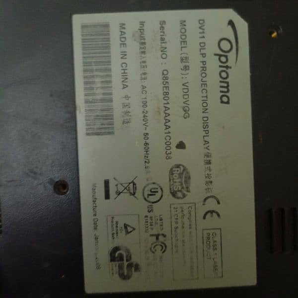 Optoma DV11 DLP PROJECTION DISPLAY Repair Hone wala ha 7