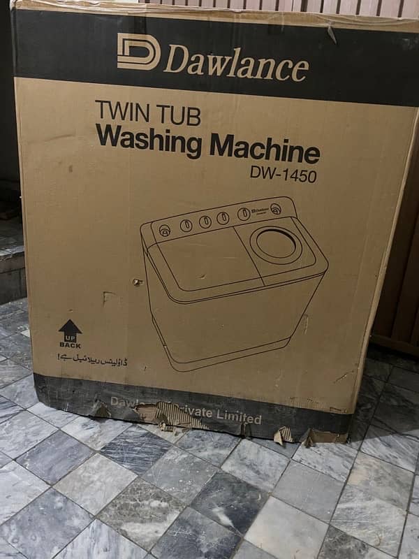 Dawlance fully new washing machine twin turbo 8
