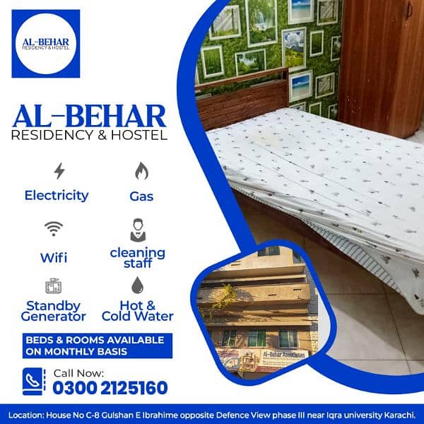 Boys Hostel near Iqra University 2