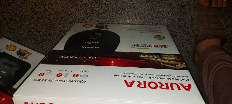 Aurora Liger Ar-2600, 2 batteries wala UPS (brand new) 1