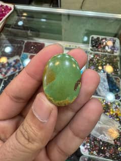 Unique Hussaini feroza from old mines of Neyshabur Iran.
