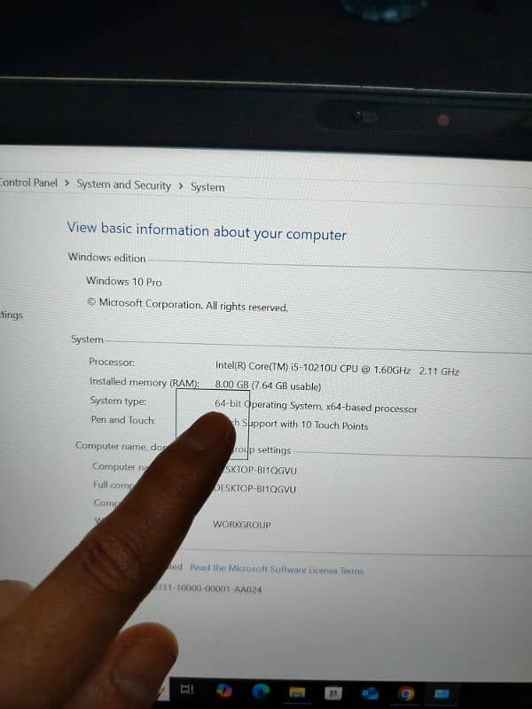 Dell Latitude 5410 Laptop Core i5 10th Gen 8GB/256GB SSD 3