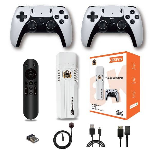 K8 Pro 40000+ Games 8K HD TV Classic Game Stick [BOX PACK] 1