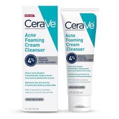 CeraVe Acne Foaming Cream Cleanser – 4% Benzoyl Peroxide Treatment